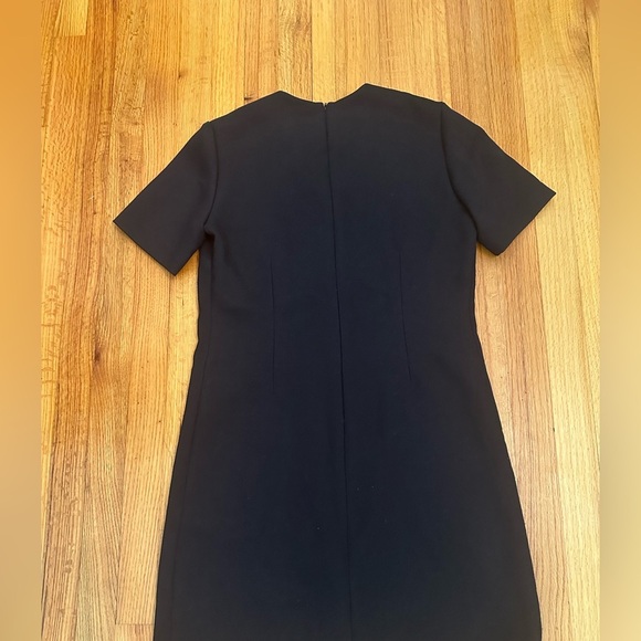 Sandro Reinelle Short-sleeved Cut Asymmetric Wrap Dress Size 3 @ - Picture 5 of 13
